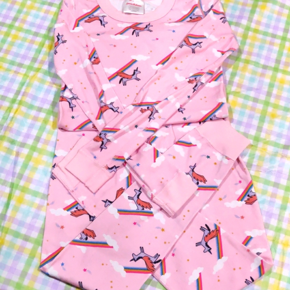 Hanna Andersson Unicorn Long John pajamas